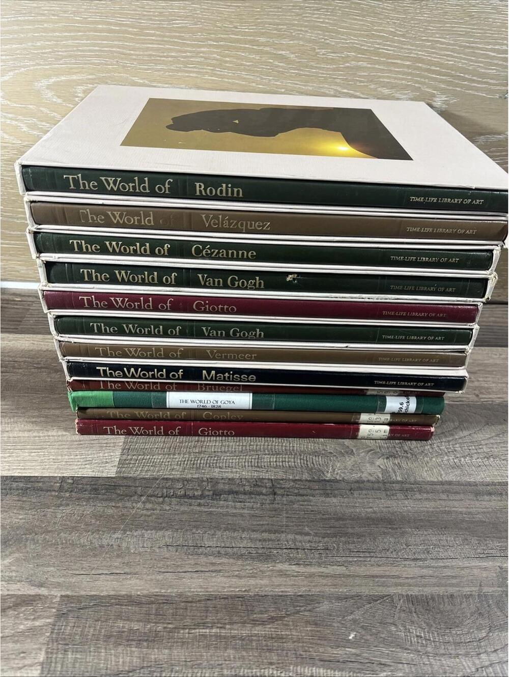 Time-Life Library "THE WORLD OF ART" Hardcover 12 BOOKS Matisse Van Gogh